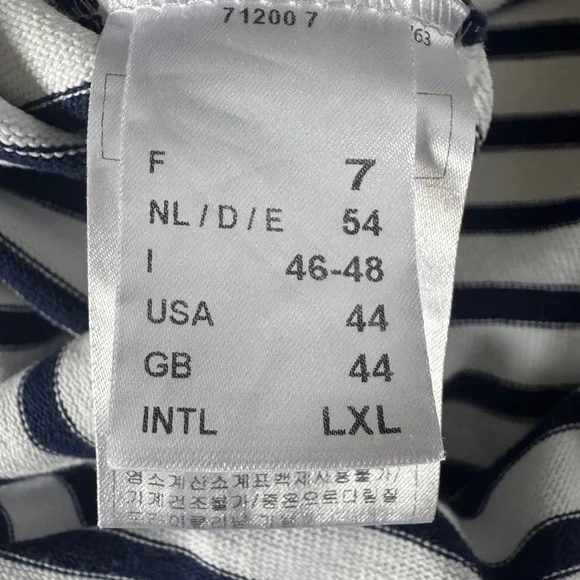 Saint James Breton Stripe Tee French Nautical Parisian Chic L/XL - Picture 4 of 12